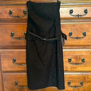 NWT White House black market strapless lace dress